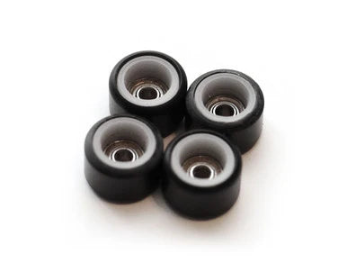 FlatFace Wheels - Dual Durometer V1 Bearing Wheels - White/ Black