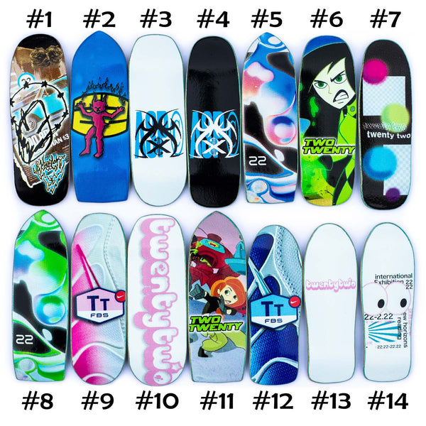 22Decks Exhibition Graphic Fingerboard Radical Fingerboards Aus