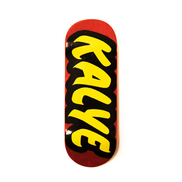 Kalye Decks "Clear Logo" Chubby Muffin Fingerboard Kayle Decks