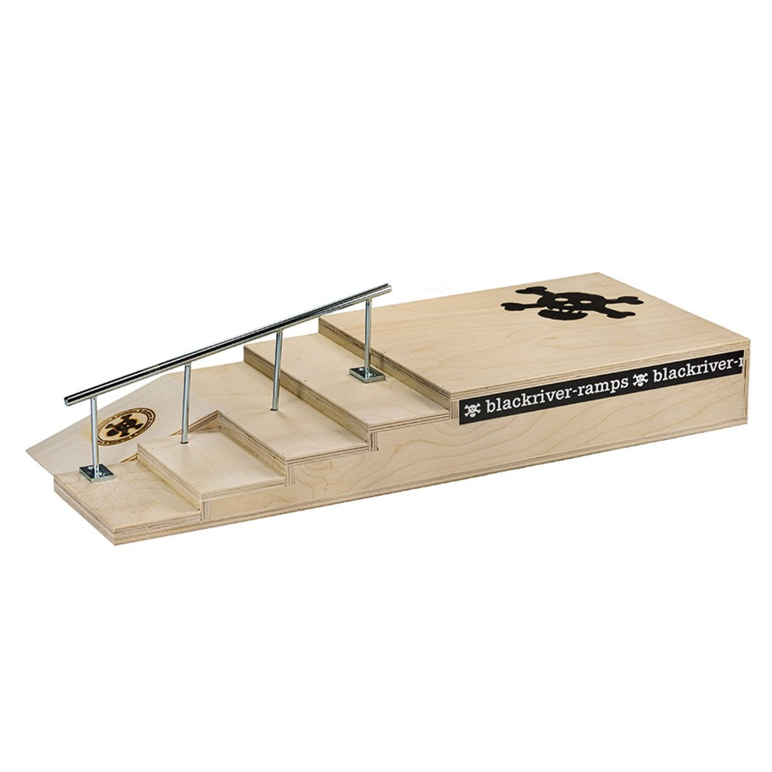 Blackriver ramps - Stairset Round Rail Silver New