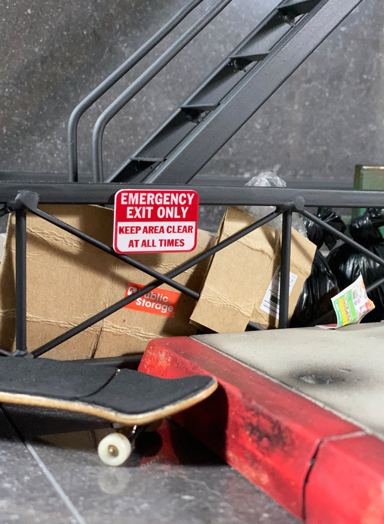 FBS - Mini Sign EMERGENCY EXIT ONLY