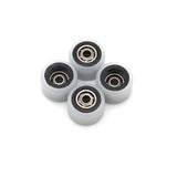 FlatFace Wheels - Dual Bearing Dual Durometer V1 Bearing Wheels - Black/White