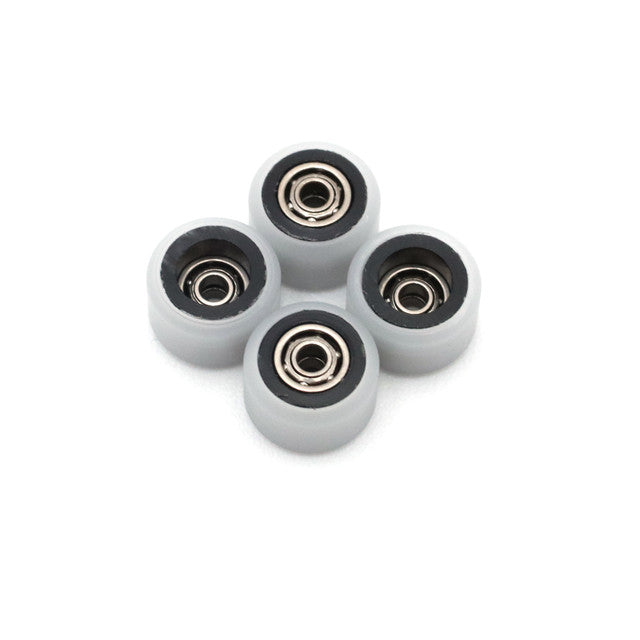 FlatFace Wheels - Dual Durometer V1 Bearing Wheels - Black/White