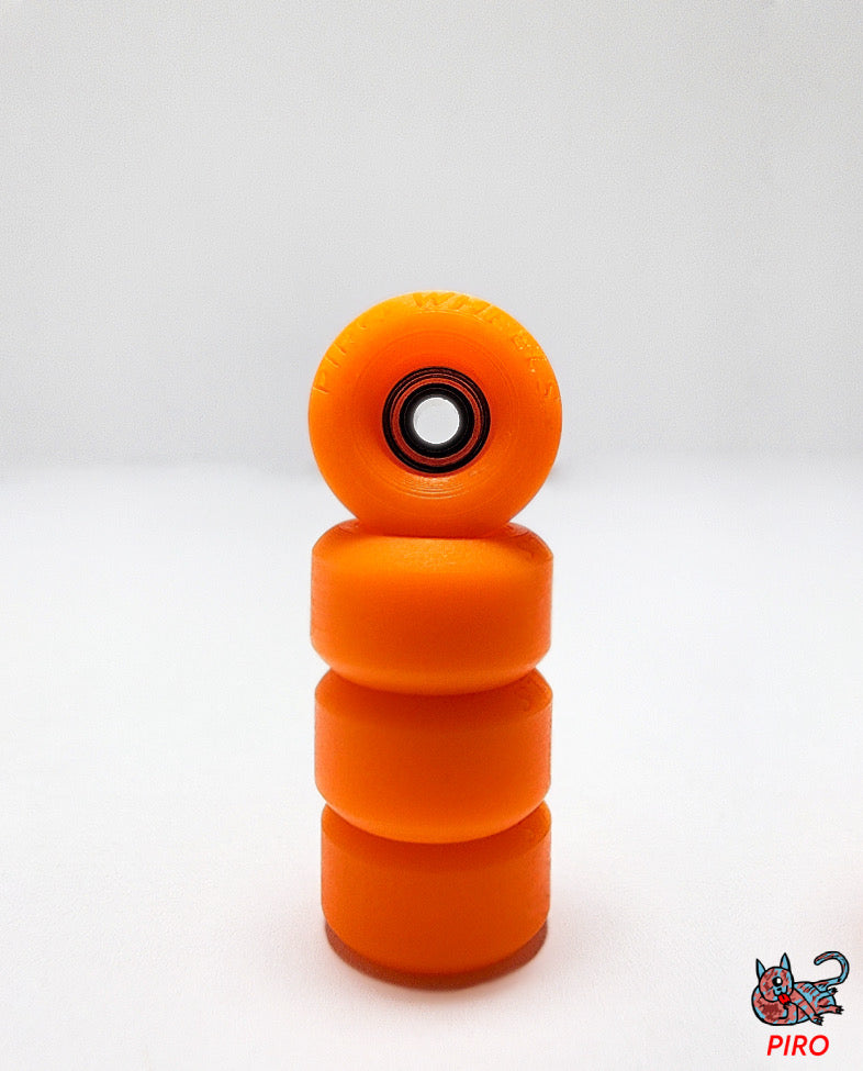Piro Wheels - Fluoro Orange 65D Bowl Wheels (P3)