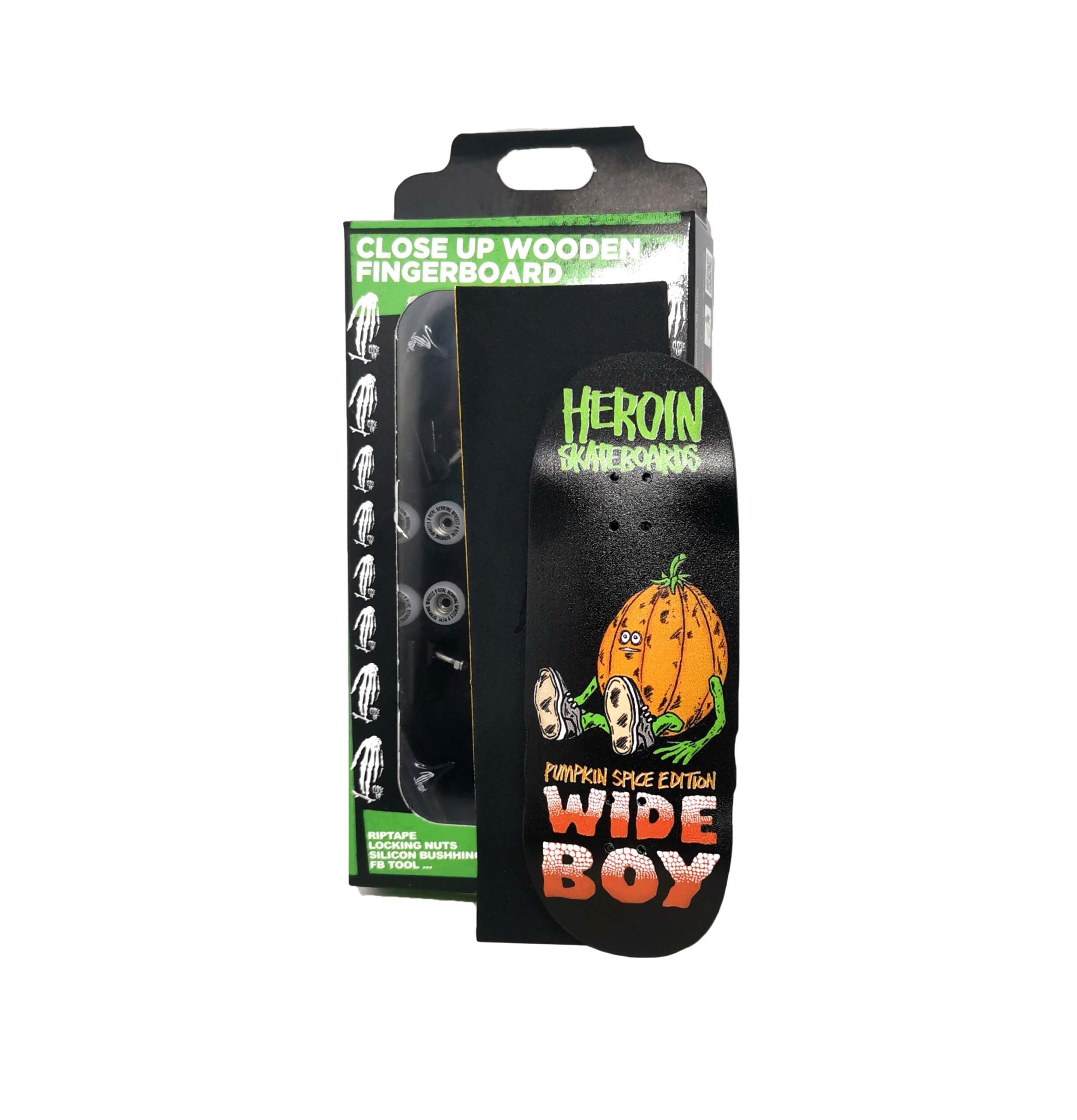 Close Up - Heroin Skateboards Pumpkin Spice 35mm (Pro Truck Edition)