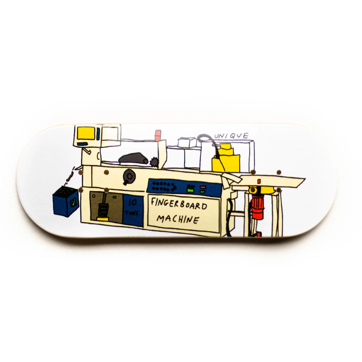 Unique Decks - "Fingerboard Machine" Classic Graphic