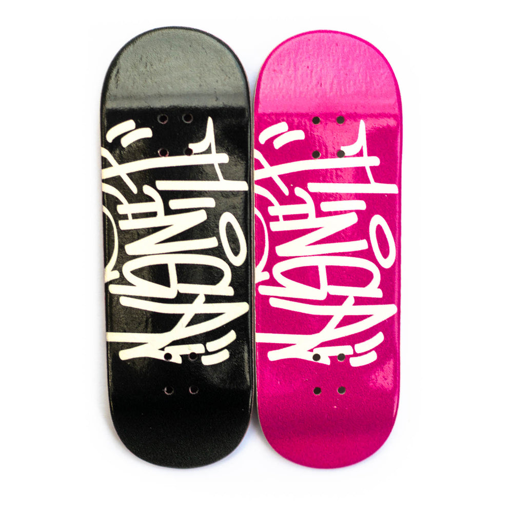 Finga Fingerboards Graffiti Pink Fingerboard Deck Radical
