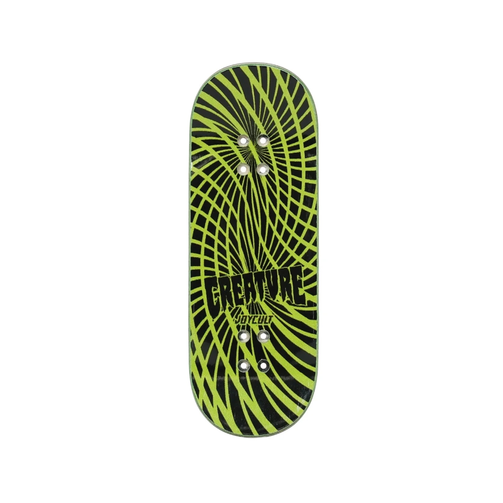 Joycult X Creature 34mm Gravette Hippie Skull Fingerboard Deck