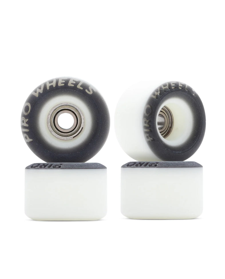 Piro Wheels - White/ Black 65D Bowl Wheels (P3)