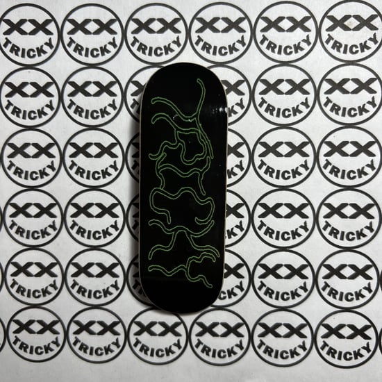 Tricky Fingerboards - "Conjunction" Green on Black