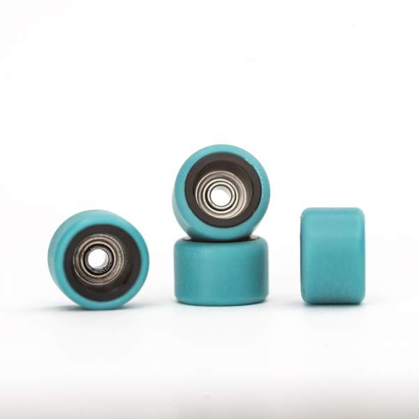 FlatFace Dual Durometer Black/Turquoise Wheels Fingerboard Shop