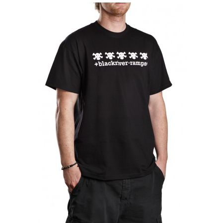 Blackrivier - 5 Skulls Black T-shirt