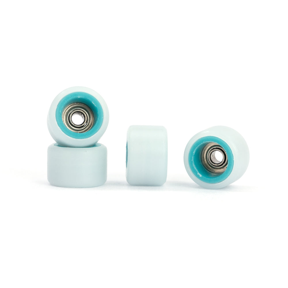 FlatFace Wheels - Dual Durometer Turquoise/White