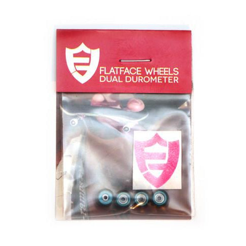 FlatFace Wheels - Dual Durometer Gold-O/Turquoise