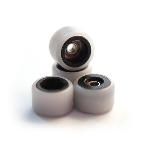 FlatFace Fingerboards Wheels Dual Durometer Black/White Radical