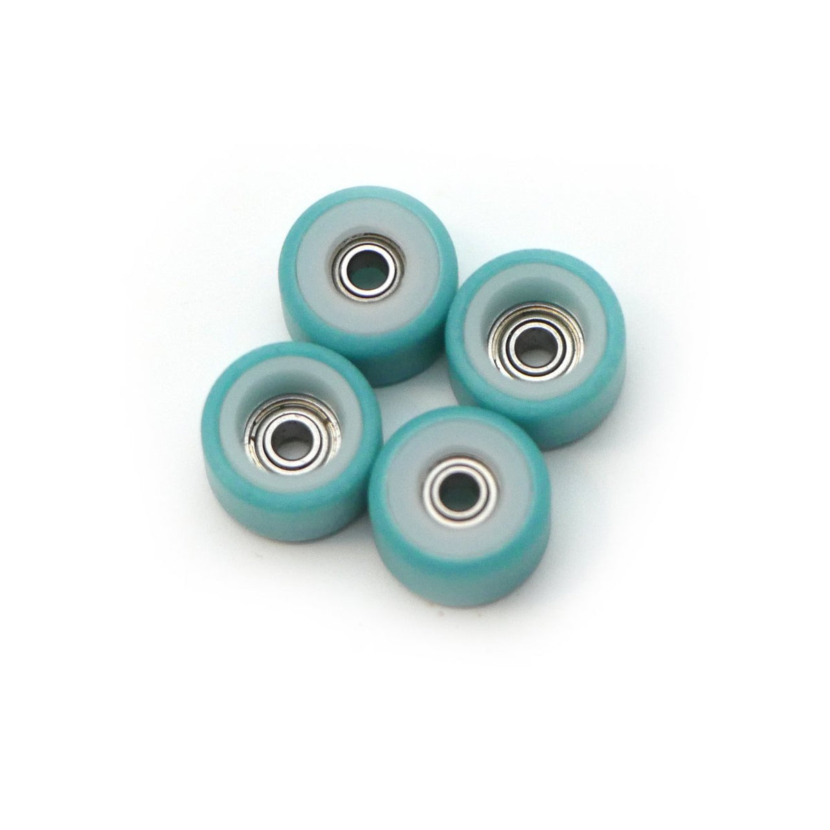 FlatFace Wheels - Dual Durometer White/Turquoise