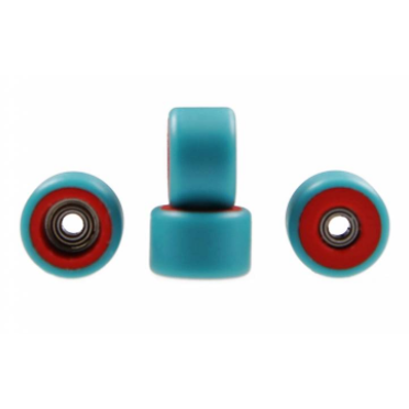 FlatFace Wheels - Dual Durometer Red/Turquoise